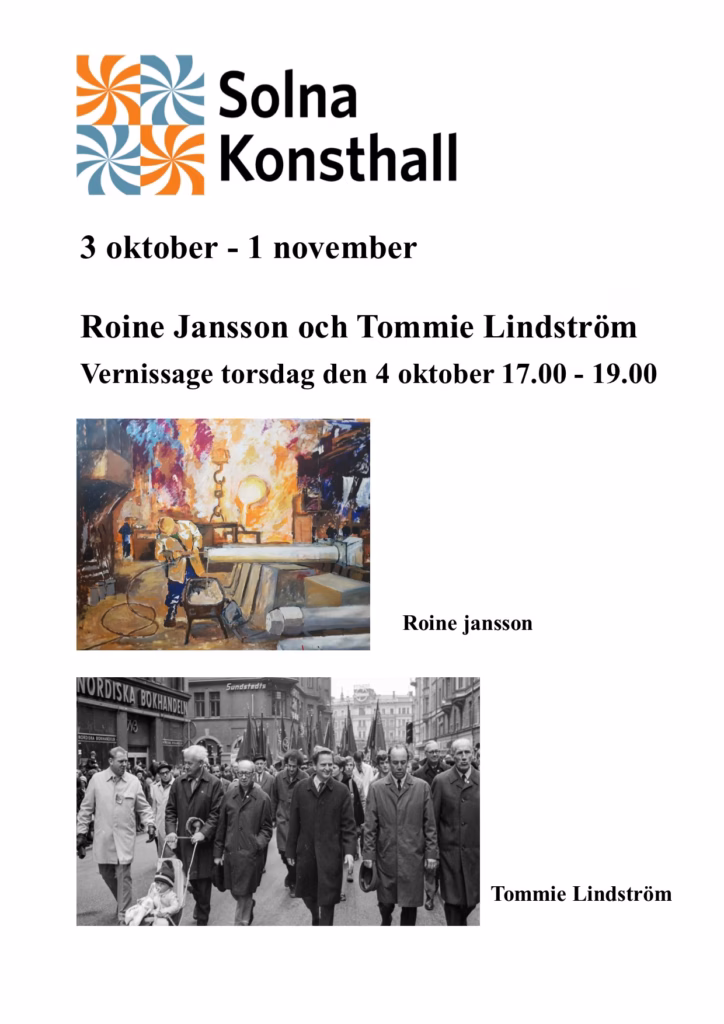 solna folkets hus utställning 2018 roine jansson tommielindström