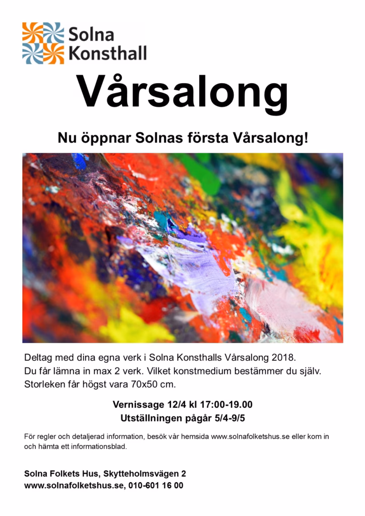 solna folkets hus utställning 2018 vårsalong