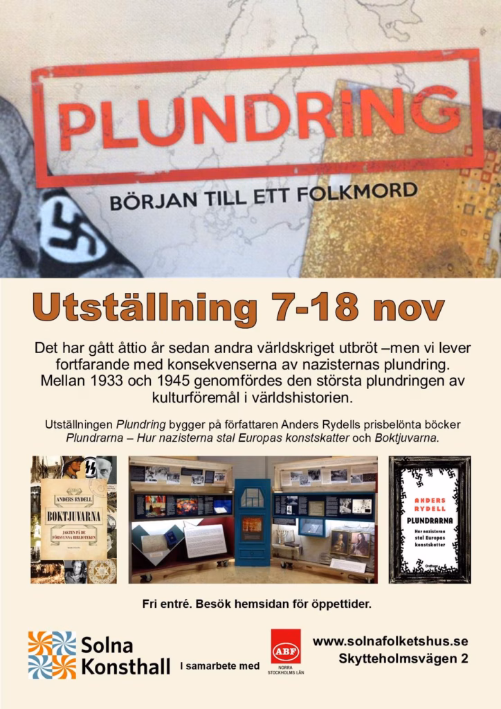 solna folkets hus utställning 2022 plundring början till ett folkmord