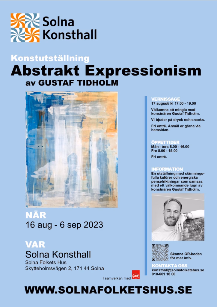solna folkets hus utställning 2023 abstrakt expressionism