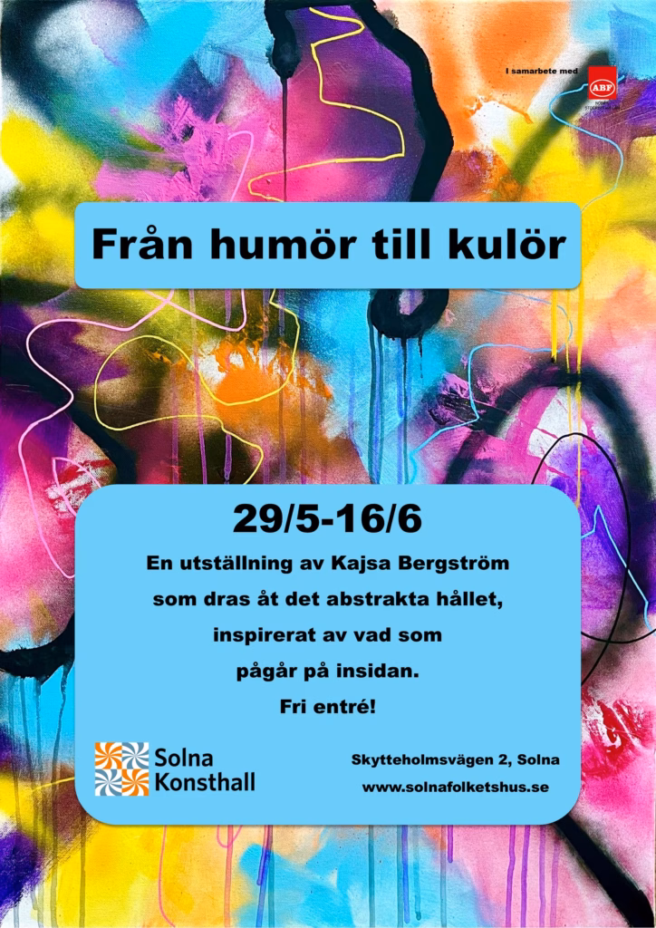 solna folkets hus utställning 2023 från humör till kulör