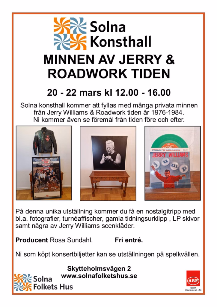 solna folkets hus utställning 2023 minnen av jerry williams